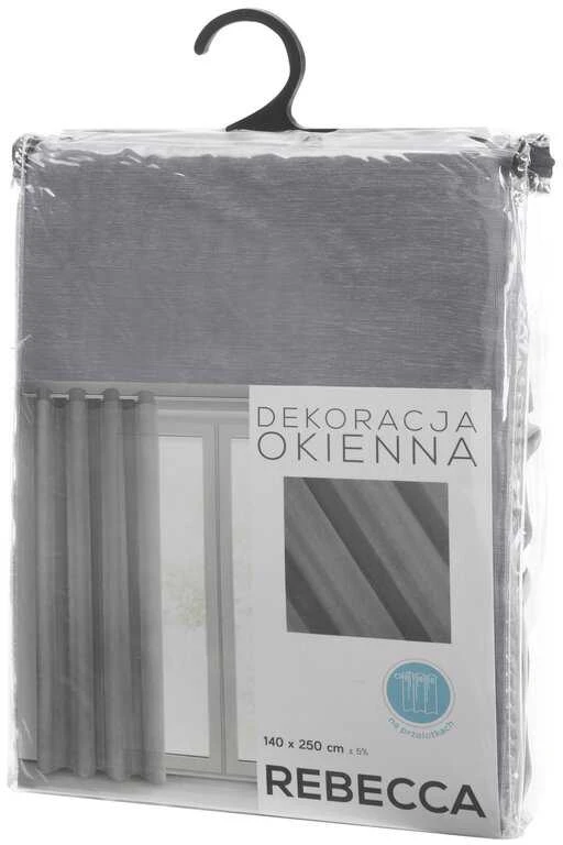 Eurofirany FIR / REBECCA / STAL 140X250 TRANS Dieninės užuolaidos