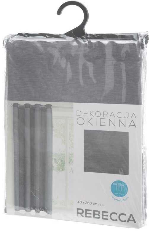 Eurofirany FIR / REBECCA / STAL 140X250 TRANS Dieninės užuolaidos