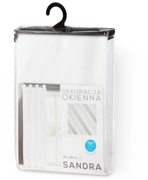 Eurofirany FIR / SANDRA / B 140X250 TRANS Dieninės užuolaidos