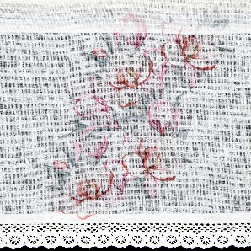 Eurofirany FIR / SUZY / B + RÓŻ 30X150 Dieninės užuolaidos