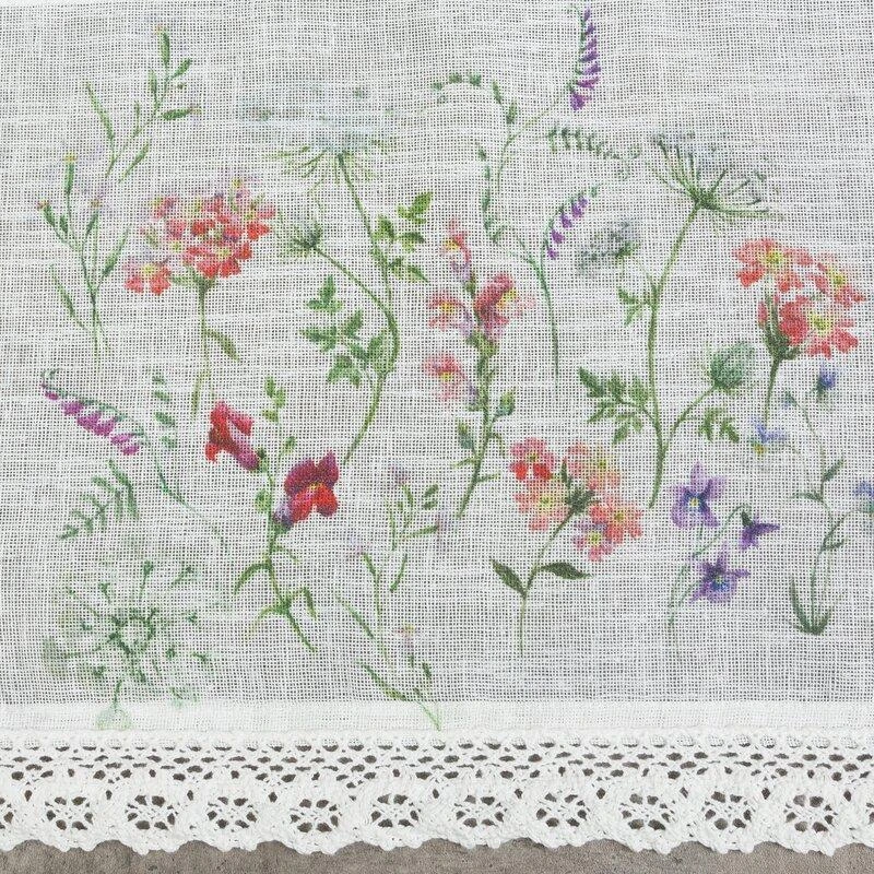 Eurofirany FIR / SYLWIA / B + RÓŻ 30X150 TUNELIS Dieninės užuolaidos