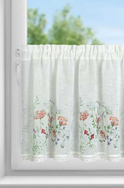 Eurofirany FIR / SYLWIA / B + RÓŻ 60X150 TUNELIS Dieninės užuolaidos
