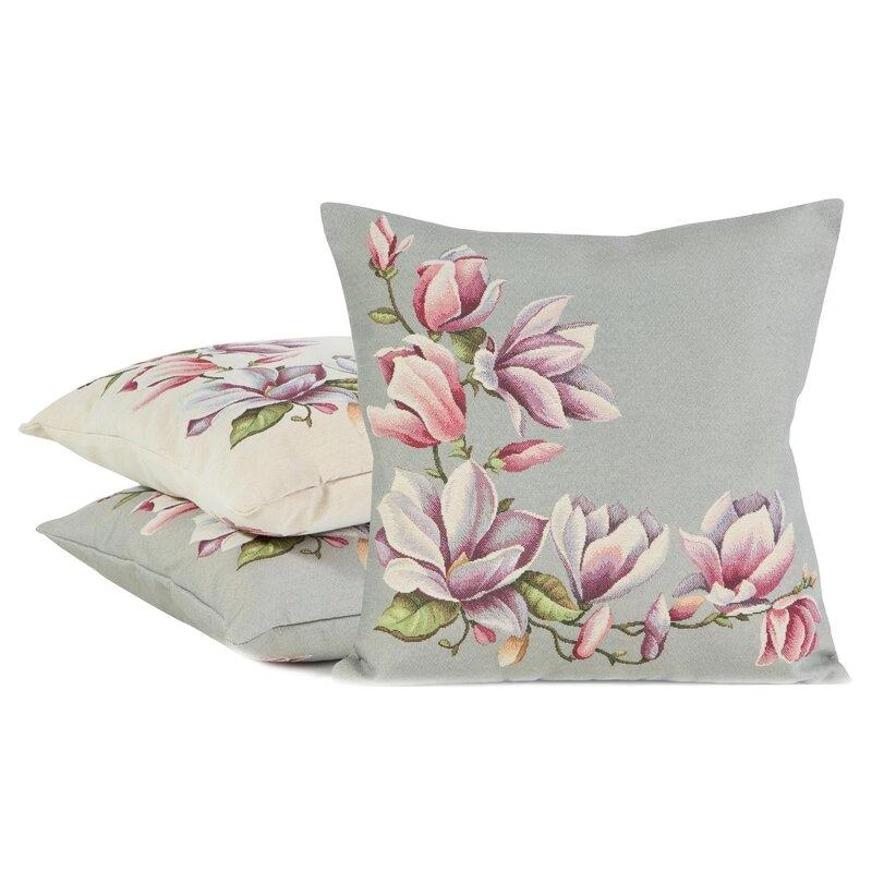 Dekoratyvinės pagalvėlės su magnolijų raštu