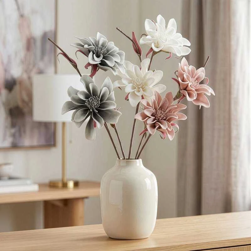 Eurofirany KW/FLORE/742/SRE Sidabrinis+B