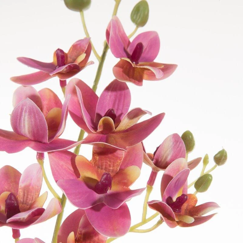 Dirbtinė orchidėja rožiniais žiedais