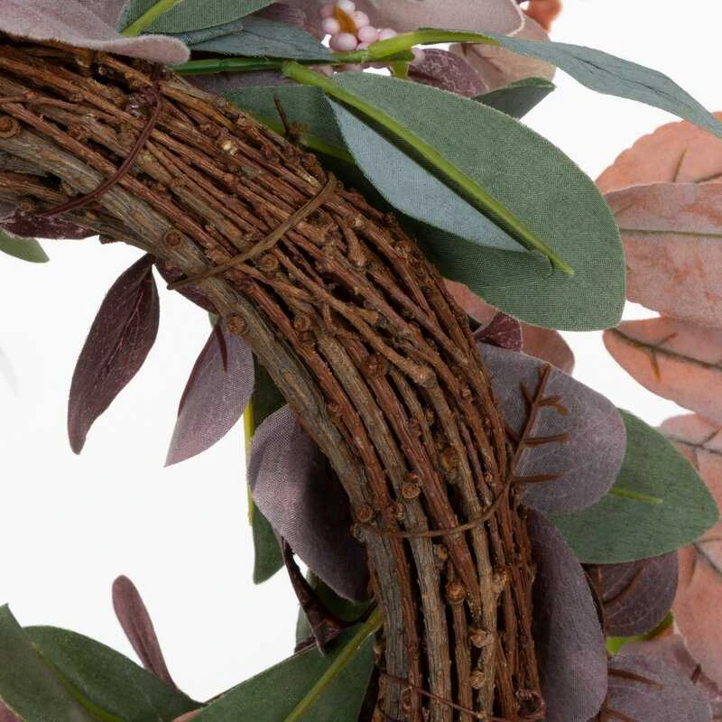 Eurofirany KW/WREATH/11 40CM ŽALIA+ROŽINĖ