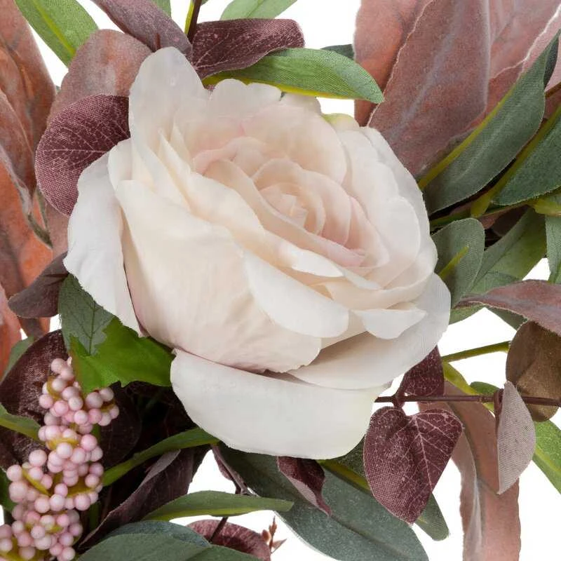 Eurofirany KW/WREATH/11 40CM ŽALIA+ROŽINĖ