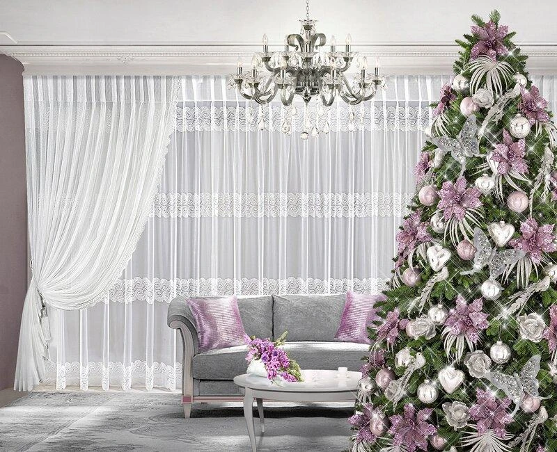 Eurofirany L / GLITTER / 03 RD95X70-134CM