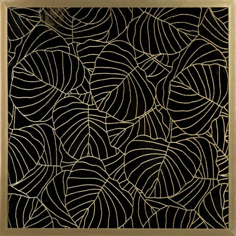 Eurofirany LIMITED COLLECTION LILI2 Paveikslas su auksiniu atspaudu aukso spalvos rėmelyje, 53X53 cm