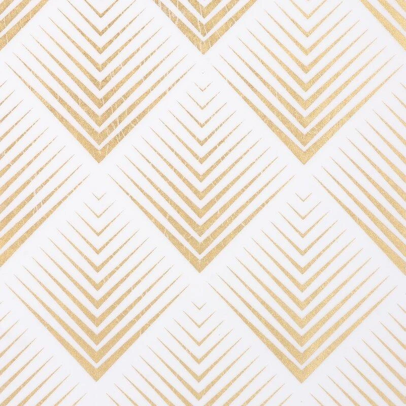 Eurofirany LIMITED COLLECTION BLANCA2 Paveikslas su auksiniu atspaudu aukso spalvos rėmelyje, 53X53 cm, spalva: balta / auksinė
