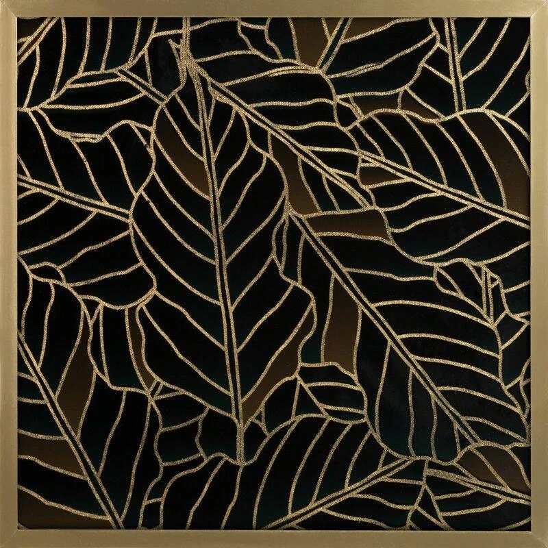Eurofirany LIMITED COLLECTION LILI1 Paveikslas su auksiniu atspaudu aukso spalvos rėmelyje, 53X53 cm
