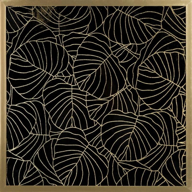 Eurofirany LIMITED COLLECTION LILI2 Paveikslas su auksiniu atspaudu aukso spalvos rėmelyje, 53X53 cm