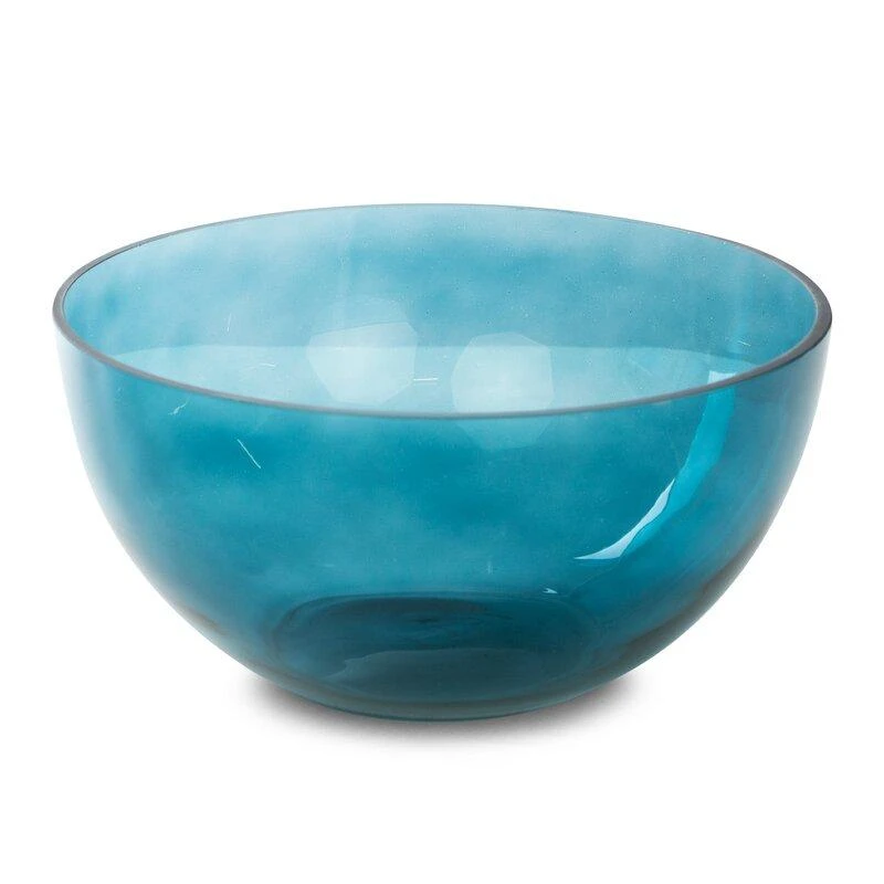 Eurofirany LIMITED COLLECTION LILI6 Meninio stiklo dubuo, ∅ 25 X 13 cm, spalva: turkio