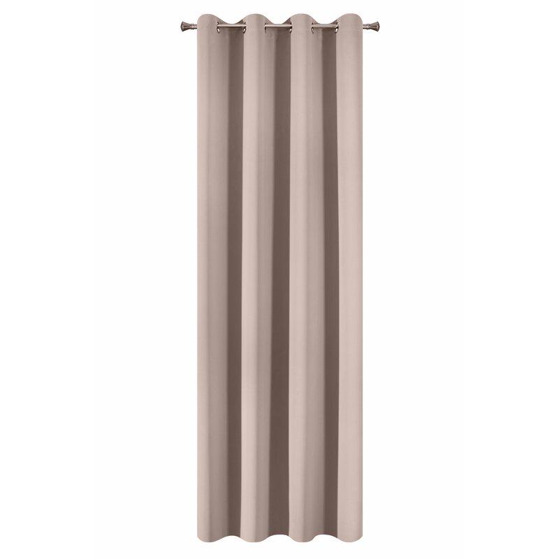 Eurofirany LOGAN blackout tipo temdanti naktinė užuolaida, 140X270 cm, kilpos / žiedai, spalva: pudros
