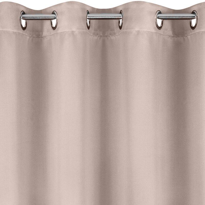 Eurofirany LOGAN blackout tipo temdanti naktinė užuolaida, 140X270 cm, kilpos / žiedai, spalva: pudros