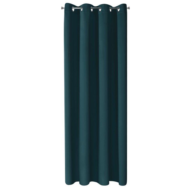 Eurofirany LOGAN blackout tipo temdanti naktinė užuolaida, 140X270 cm, kilpos / žiedai, spalva: turkio