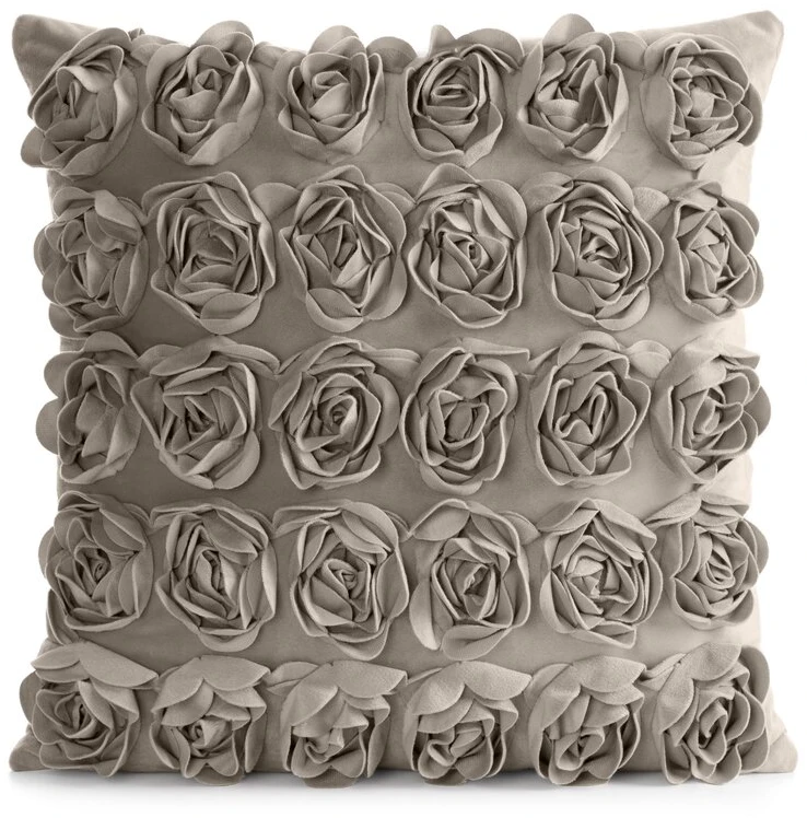 Eurofirany MH/P/ROSES/1/BEŻ 45X45 VELVET