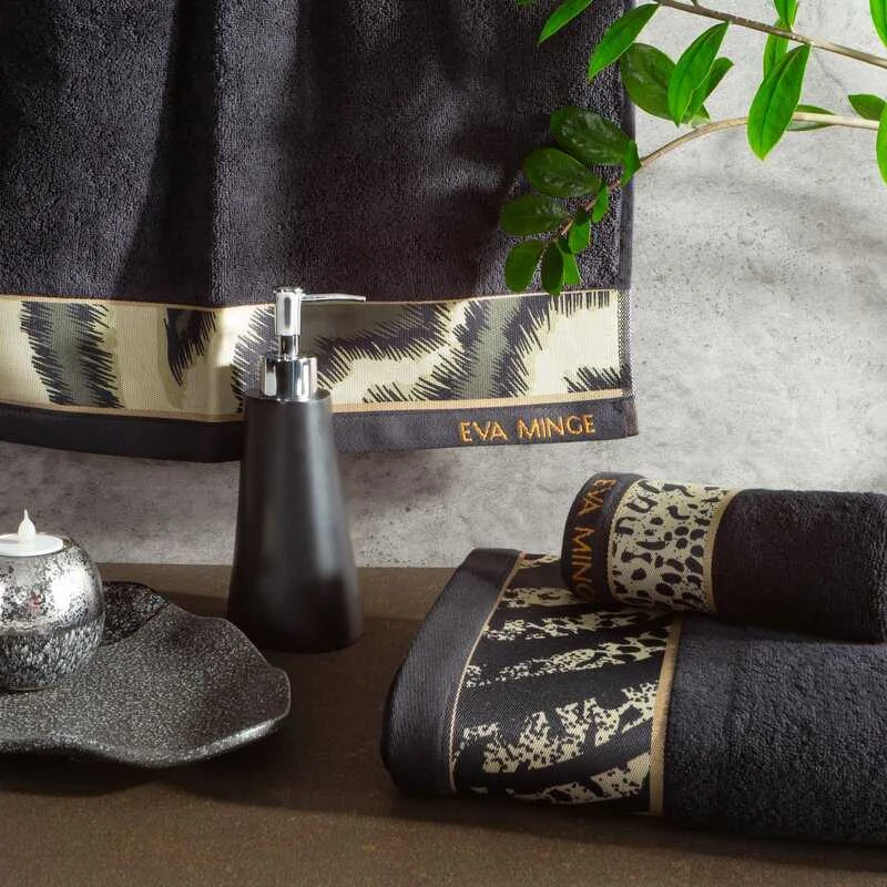 Rankšluostis Eurofirany Medvilninių vonios rankšluosčių rinkinys, 3 dalys, 500g/m², dekoratyviniai elementai, elegantiška dėžutė, namams ir dovanai, minkšti rankšluosčiai