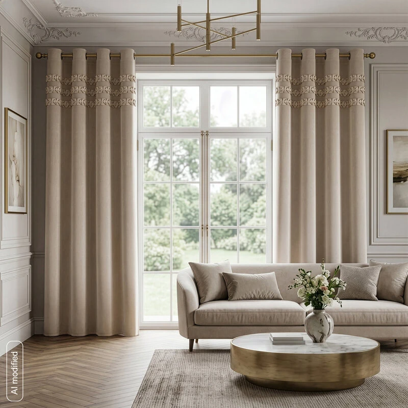 Eurofirany MH/Z/SOFIA/4/BEŻ 140X250 PRZEL VELVET