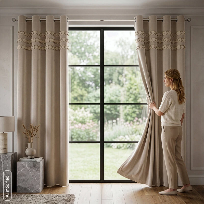 Eurofirany MH/Z/SOFIA/4/BEŻ 140X250 PRZEL VELVET