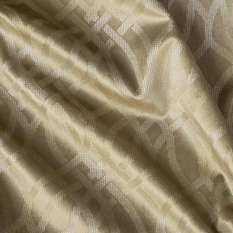 Eurofirany minkšto aksomo užuolaida ARETA su boho stiliaus raštu / 200 g/m2 / 140x250 / smėlio spalvos