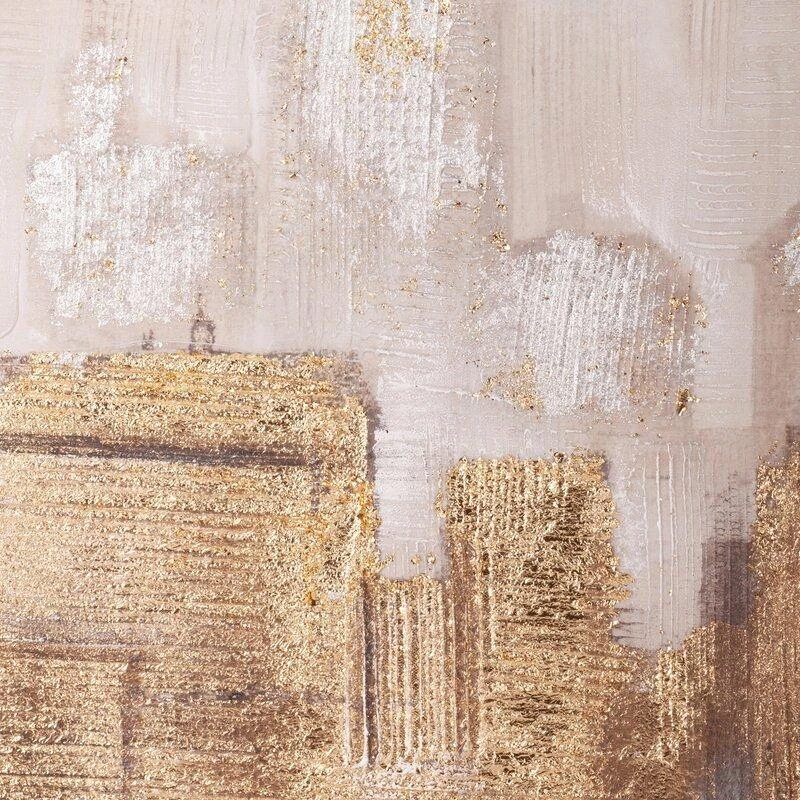 Paveikslas Eurofirany METROPOLIS 1 miesto peizažas, tapytas rankomis ant drobės, 80 x 80 cm