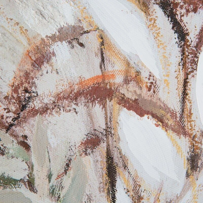 Eurofirany Rankomis tapytas paveikslas ant drobės, augalai vazose, smėlio spalvos tonai, 60x120 cm, boho ir skandinaviškas stilius, pailgas formatas svetainei ar miegamajam, sienų dekoras