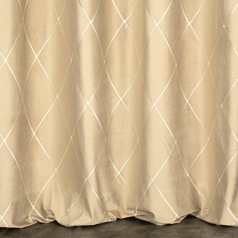 Eurofirany Bėžinė aksominė užuolaida, 140x250 cm, paruošta naudojimui su metalinėmis kilpomis, šviesos blokavimas iki 75%, namų langų dekoras, elegantiška kambario puošmena