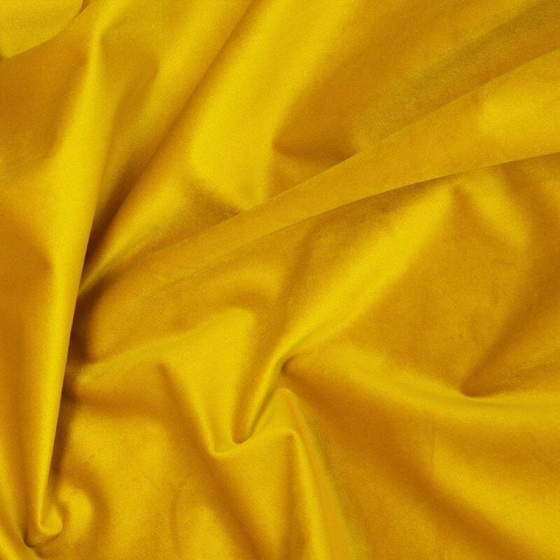 Eurofirany PIERRE CARDIN SIBEL Naktinė užuolaida iš minkšto aksomo, 260 g/m2, 140X270 cm, juosta / tunelis / kabliukai, spalva: garstyčių