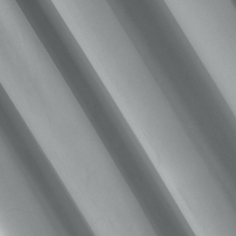 Eurofirany PIERRE CARDIN SIBEL Naktinė užuolaida iš minkšto aksomo, 260 g/m2, 140X270 cm, juosta / tunelis / kabliukai, spalva: pilka