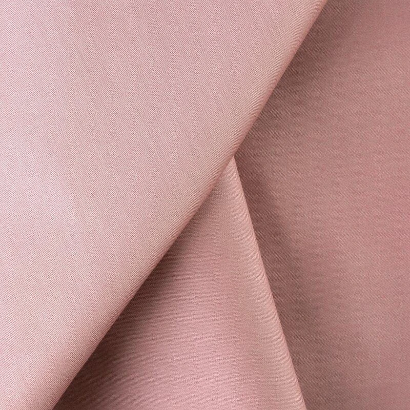 Eurofirany DIVA LINE DINA Aukštos kokybės medvilnės satino vienspalvės patalynės komplektas, 220 X 200 cm, 2 vnt. 70 X 80 cm, spalva: pudrinė rožinė
