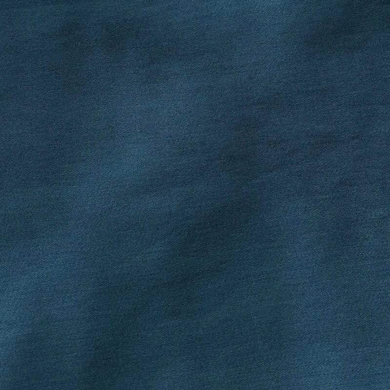 Eurofirany Satino medvilnės patalynės komplektas, 220x200 cm antklodės užvalkalas, 70x80 cm pagalvių užvalkalai, tamsiai mėlyna spalva, vienspalvė patalynė, užtrauktukas, namų tekstilė, miegamojo reikmenys Patalynė