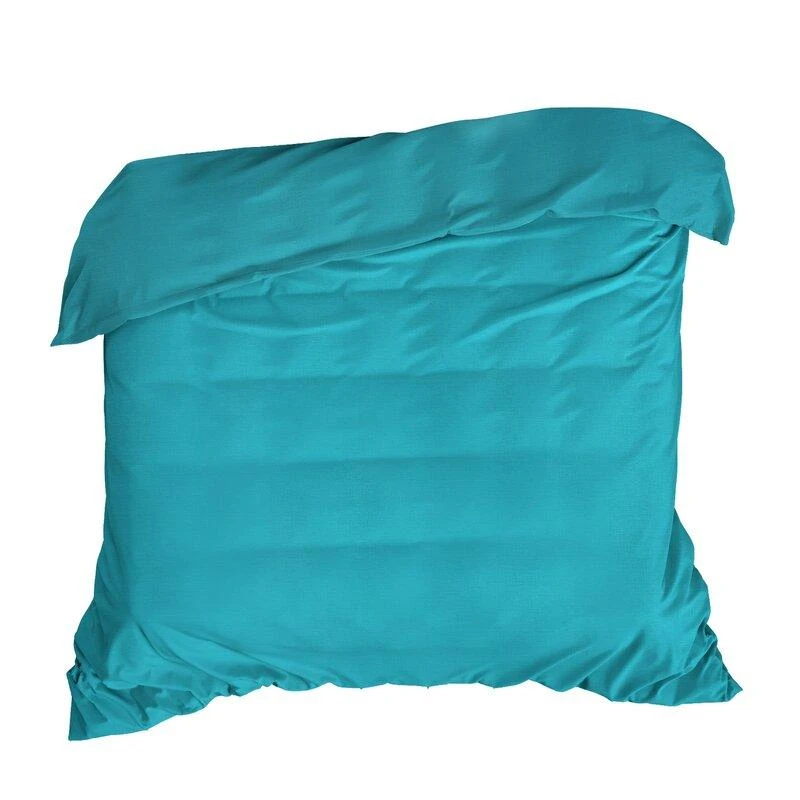Eurofirany NOVA COLOUR POS/NOVAC/TU/PO Medvilninis antklodės užvalkalas su satino blizgesiu, 220X200 cm, spalva: turkio