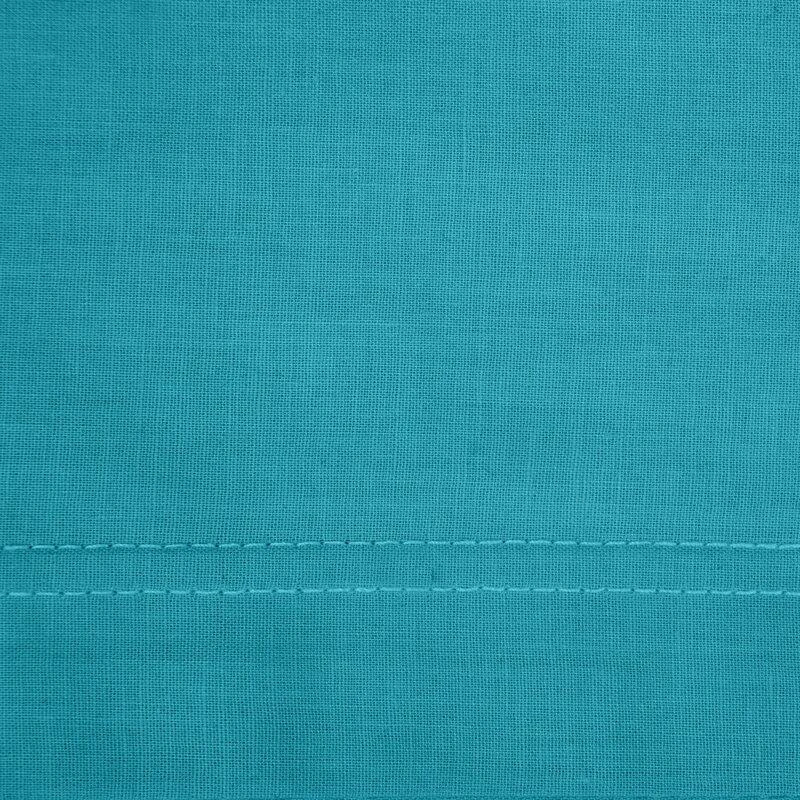 Eurofirany NOVA COLOUR POS/NOVAC/TU/PO Medvilninis antklodės užvalkalas su satino blizgesiu, 220X200 cm, spalva: turkio