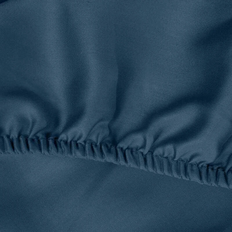 Užtempiama dvigulės lovos paklodė Diva, 220 x 200+40 cm, tamsiai mėlyna