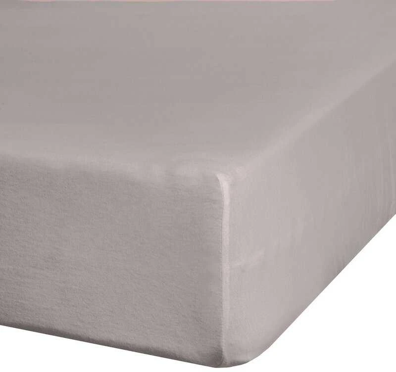 Paklodė su guma, džersio, 3 dalių, elastinga, 140x200, šviesiai ruda, ant aukšto čiužinio, 30 cm, 140 g/m2, Eurofirany Paklodė