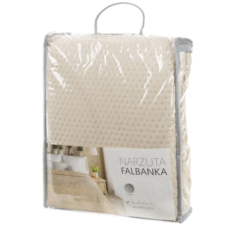 Eurofirany SI/N/FRILL 170X210 SMĖLIO SPALVOS Lovatiesė