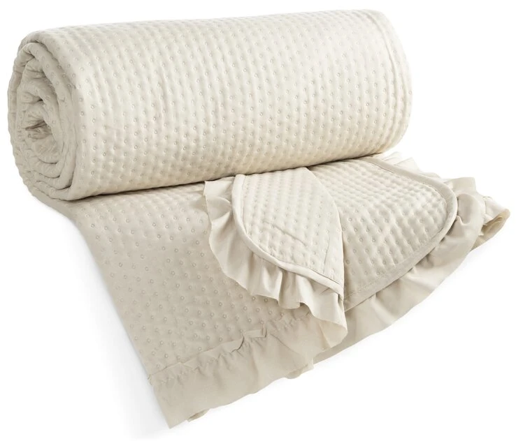 Eurofirany SI/N/FRILL 170X210 SMĖLIO SPALVOS Lovatiesė