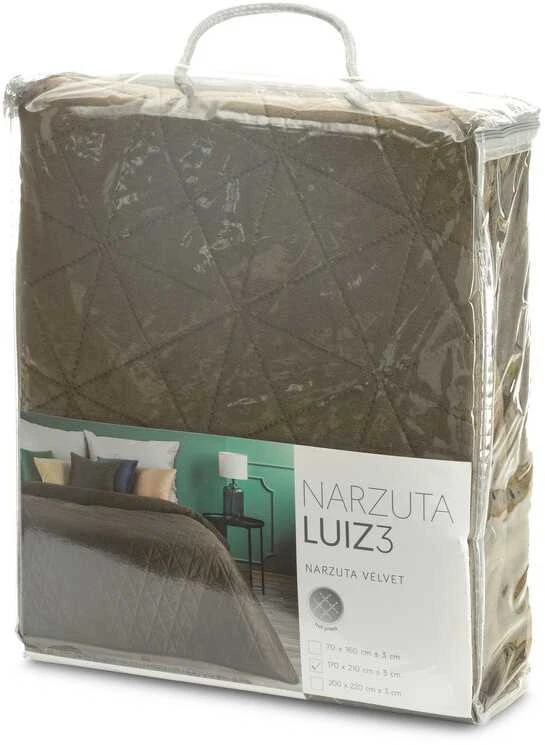 Eurofirany Eurocurtains SI/N/LUIZ/3/BROWN 170X210 RUDOS Lovatiesė