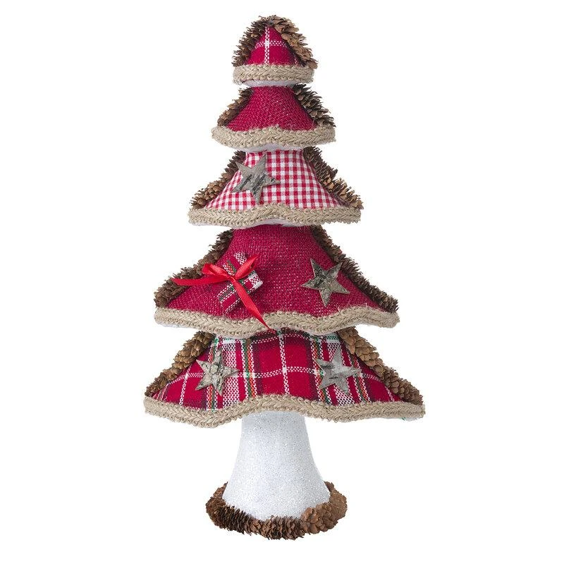 Eurofirany SW / KALĖDŲ EGLĖ / 86B 40CM RAUDONA + GAMTA
