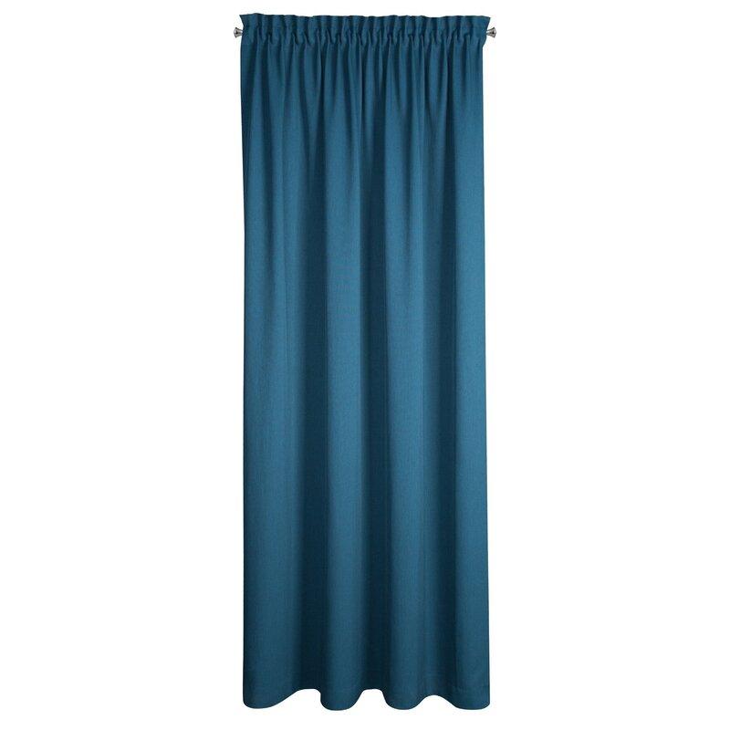 Eurofirany Turkio spalvos paruošta užuolaida su žiedais, 140x250 cm, lininio pynimo audinys, pusiau užtemdanti, moderniam interjerui, langų dekoras