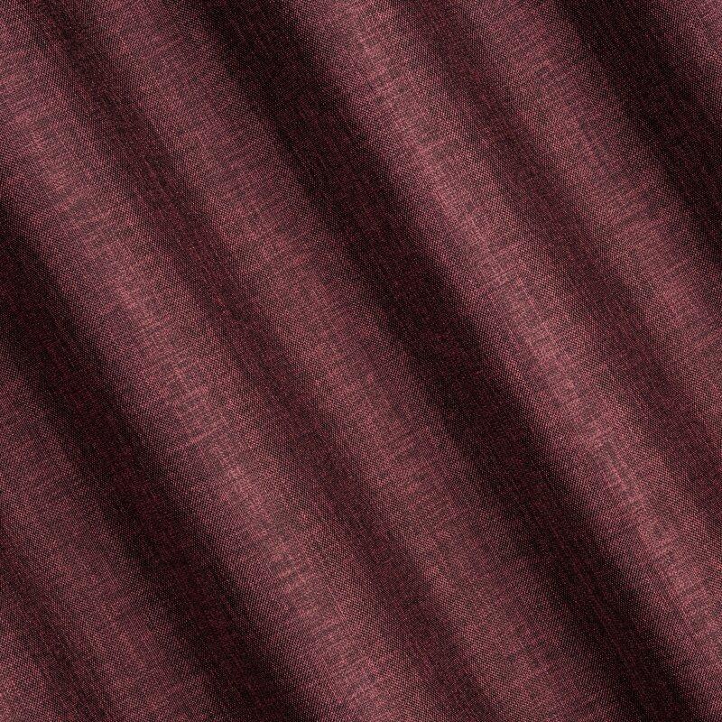 Eurofirany TERRA COLLECTION AVINION Naktinė užuolaida iš minkšto audinio su melanžo efektu, 140X250 cm, kilpos /žiedai, spalva: bordinė