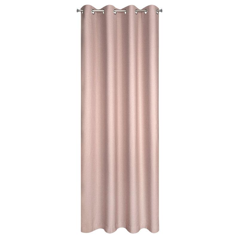 Eurofirany TERRA COLLECTION AVINION Naktinė užuolaida,140X250 cm, kilpos / žiedai, spalva: pudros