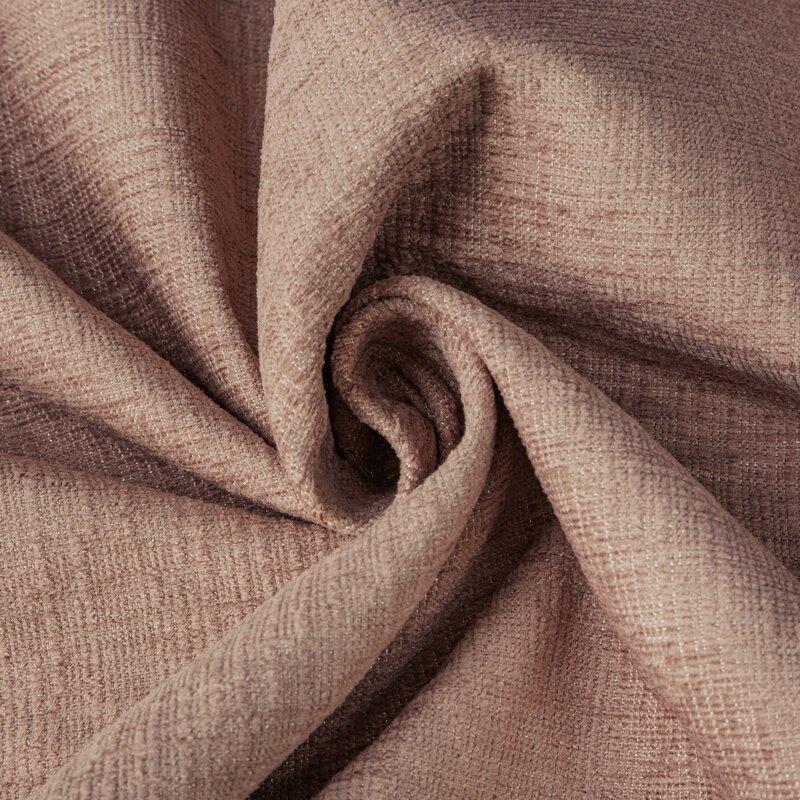 Eurofirany TERRA COLLECTION AVINION Naktinė užuolaida iš minkšto šenilinio audinio, 140X250 cm, kilpos / žiedai, spalva: pudros
