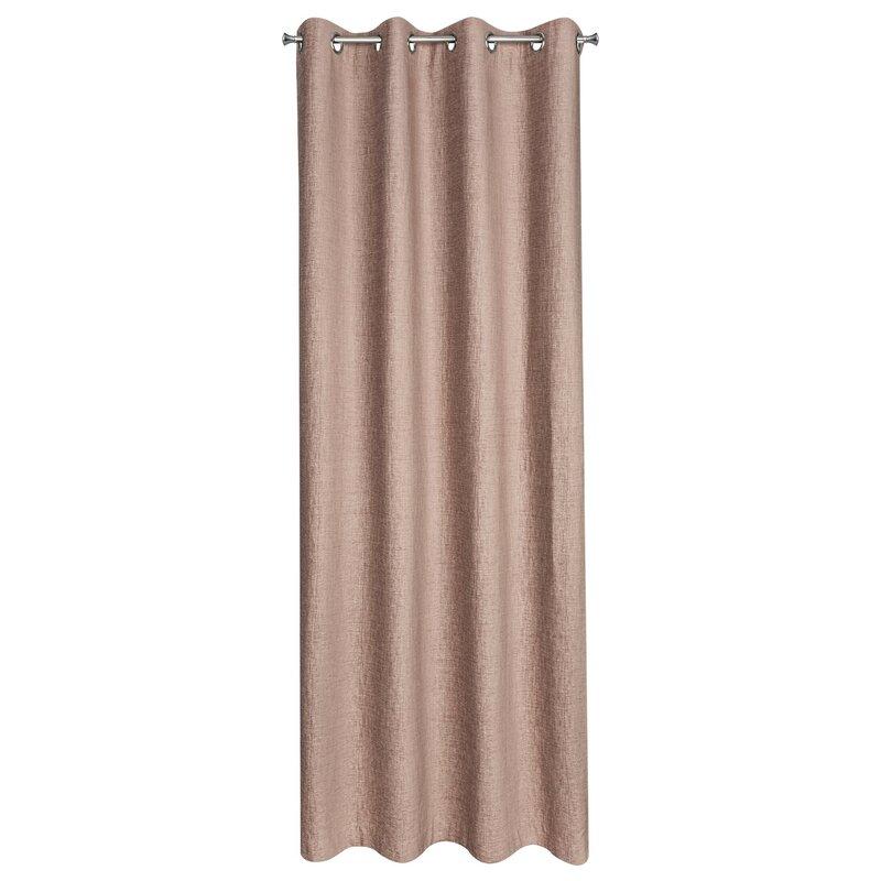 Eurofirany TERRA COLLECTION AVINION Naktinė užuolaida iš minkšto šenilinio audinio, 140X250 cm, kilpos / žiedai, spalva: pudros