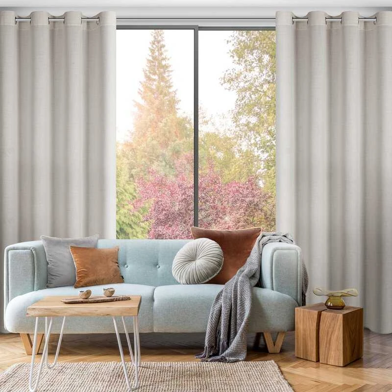 Eurofirany Užuolaidos LINDA / BEIGE 140X250 TRANS