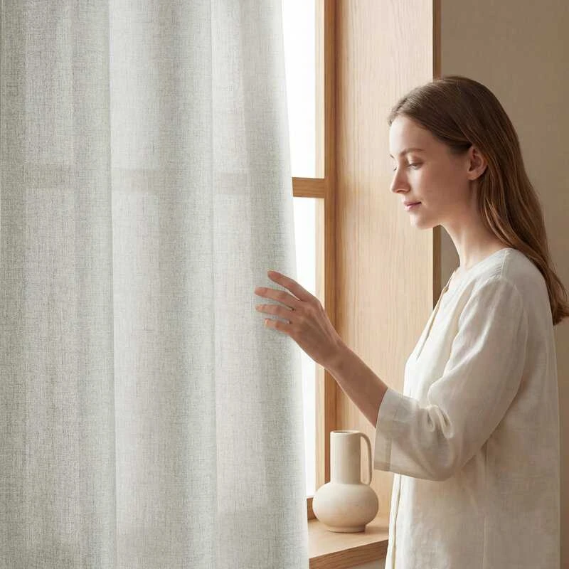 Eurofirany Užuolaidos LINDA / BEIGE 140X250 TRANS
