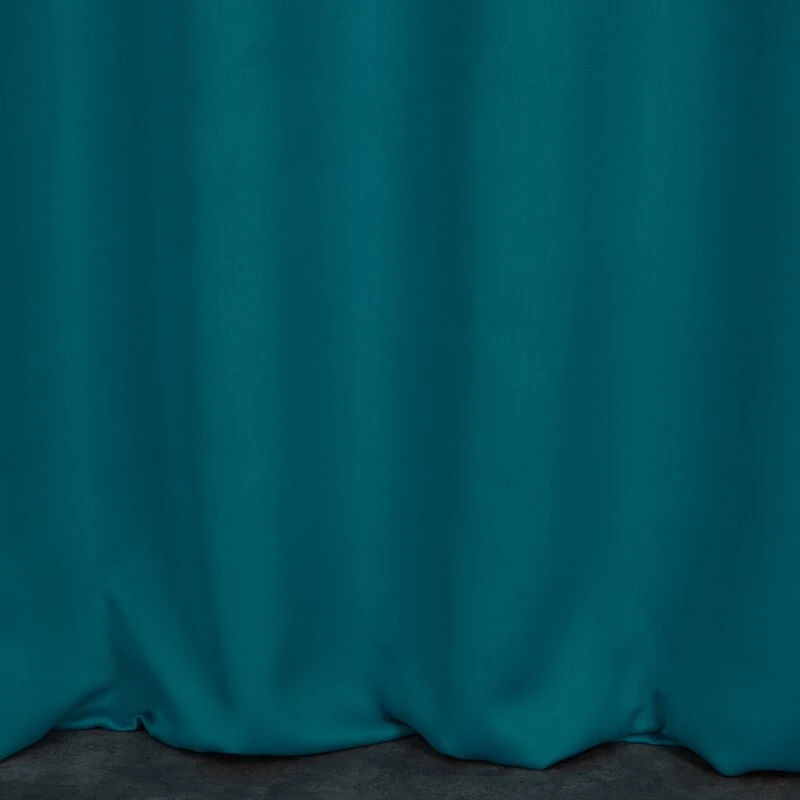Eurofirany LOGAN blackout tipo temdanti naktinė užuolaida, 135 X 270 cm, juosta / tunelis / kabliukai, spalva: jūros