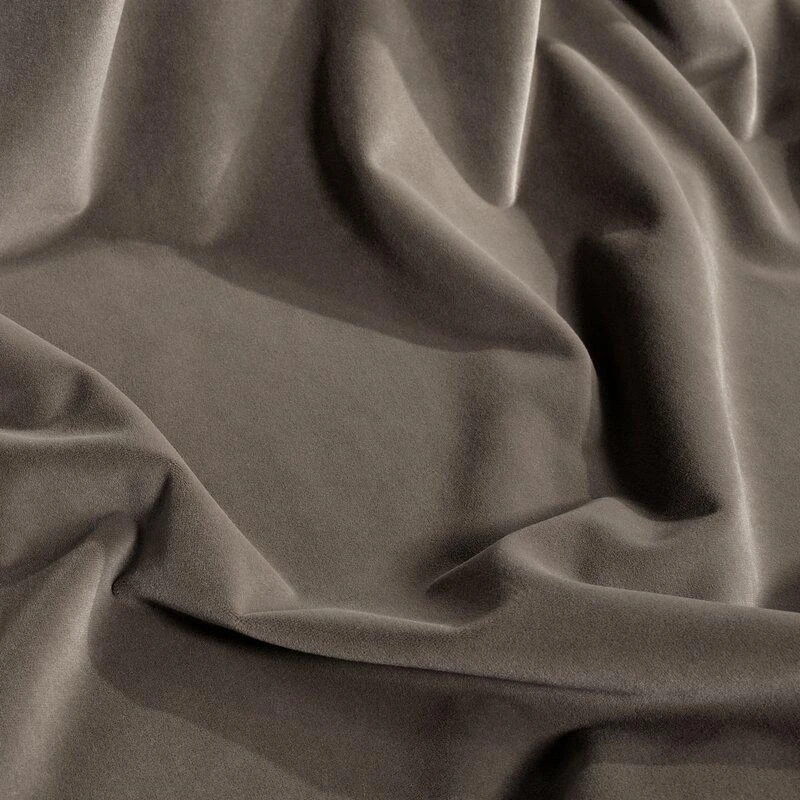 Eurofirany vienspalvė storesnio minkšto aksomo naktinė užuolaida KRISTI, 140X270 cm, 330 g/m2, juosta/ tunelis, spalva: ruda