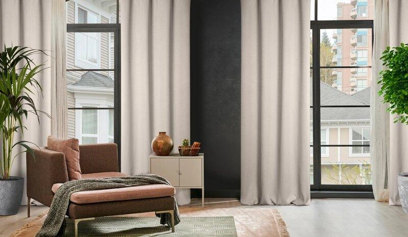 Eurofirany Užuolaidos AMARO / BEIGE 135X250 PAKEITIMAS